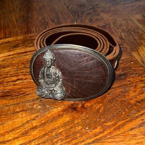 Men brown belt fits size 34W